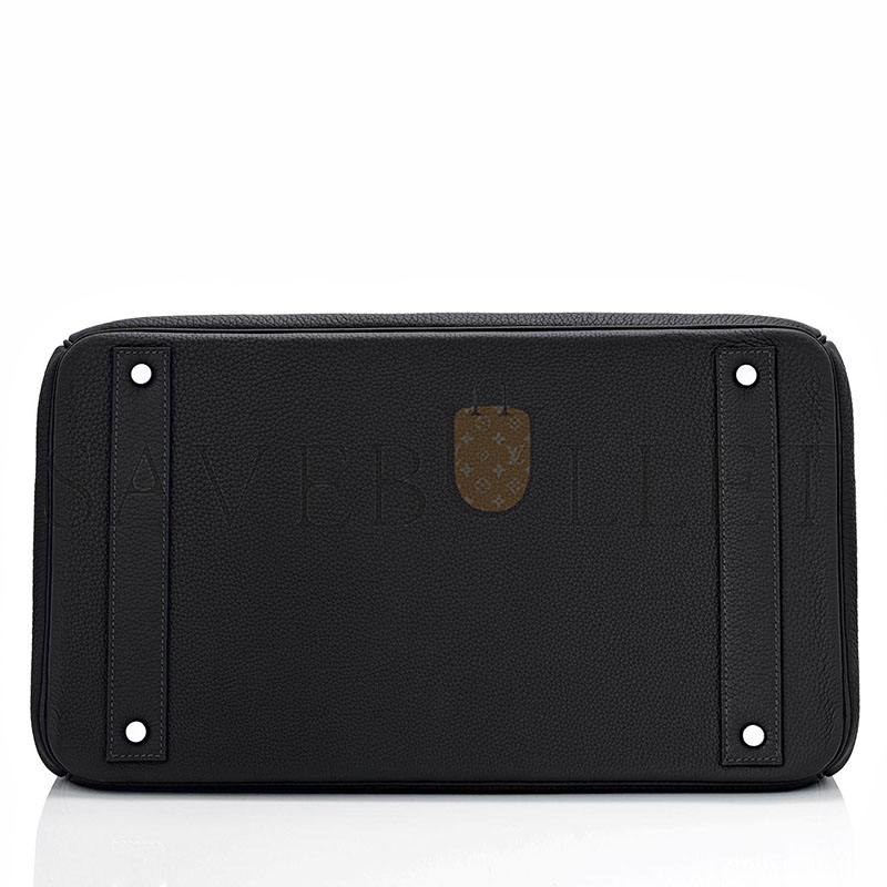 H**mes hac birkin 40 black togo palladium bag (40*38*24cm)